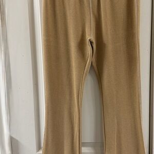 POL Women's Tan Flare Pants